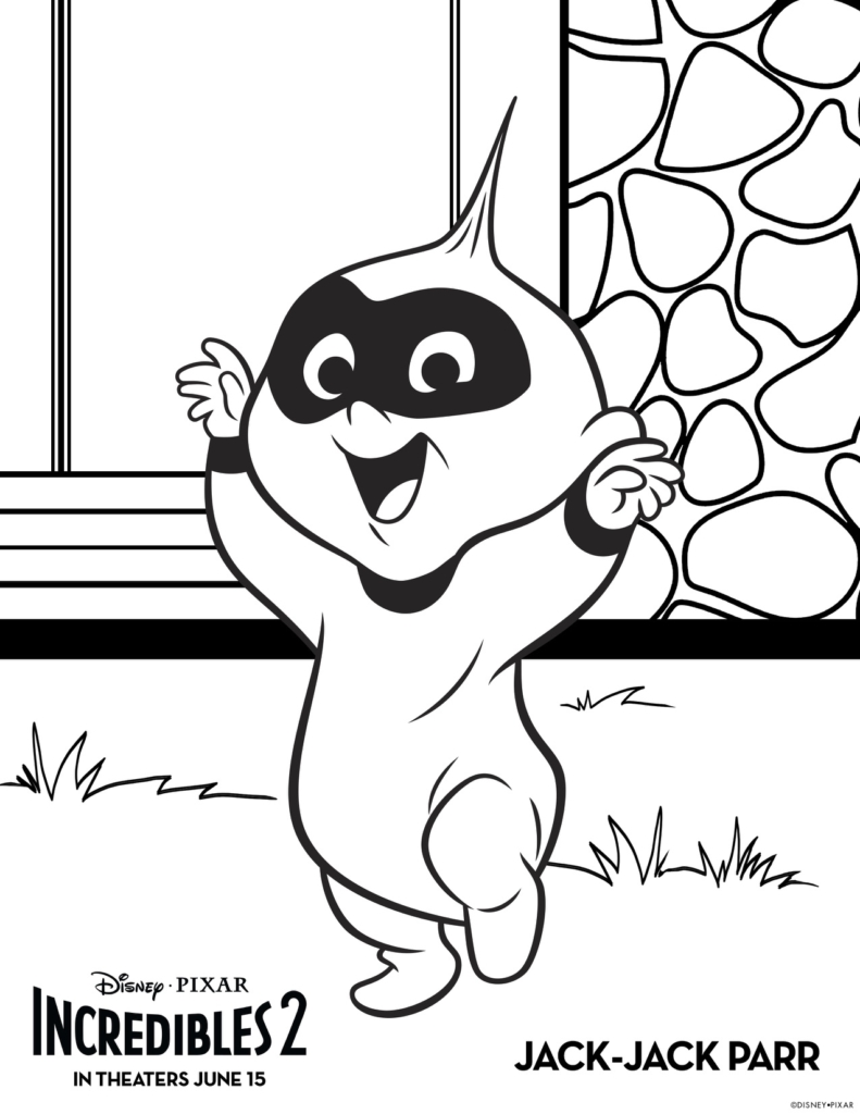 791x1024 Incredibles 2 Printable Coloring Pages