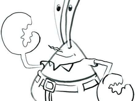 440x330 Coloring Pages For Adults Printable Free Mr Krabs Spongebob