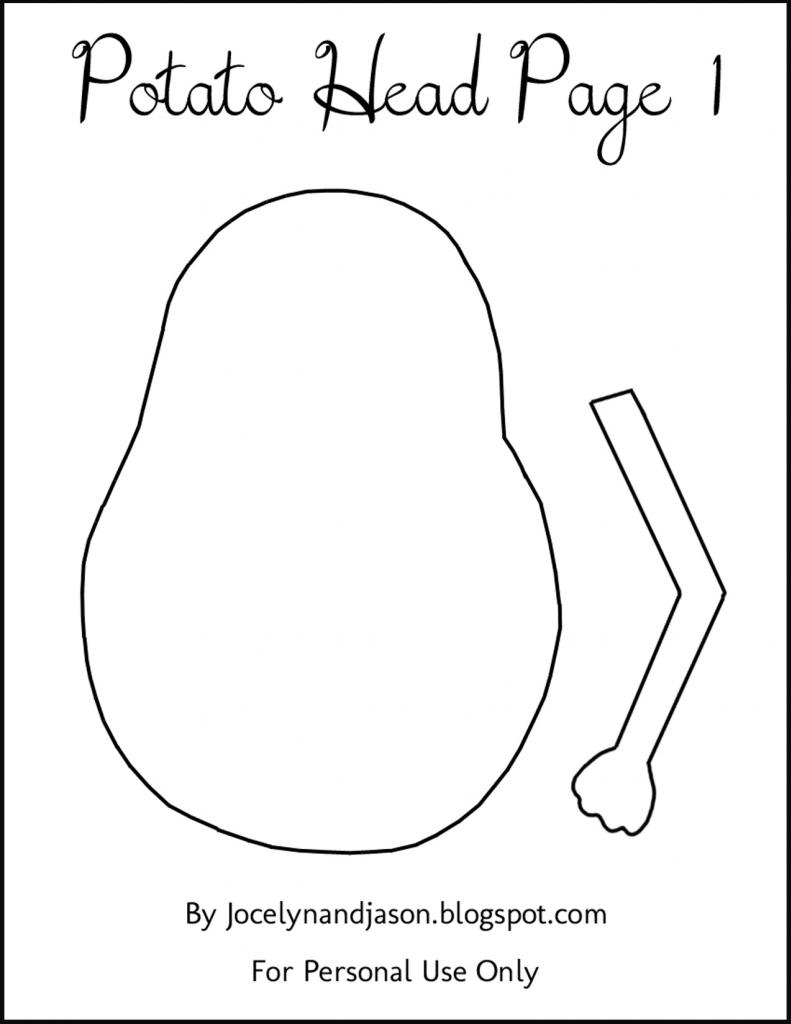 791x1024 Mr Potato Head Coloring Page'7863