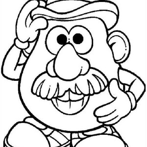 300x300 Mr Potato Head Coloring Page Drawing Mr Potato Head Coloring Pages