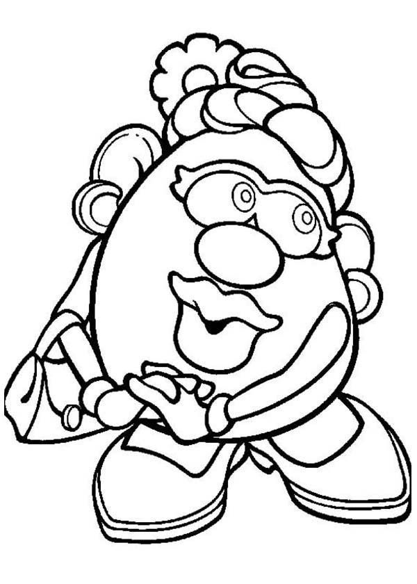 600x840 Mr Potato Head Coloring Page New Mr Potato Head Coloring Page