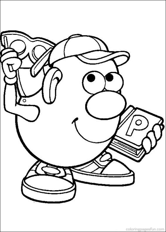 571x800 Mr. Potato Head Coloring Pages 47 Potato Colorear