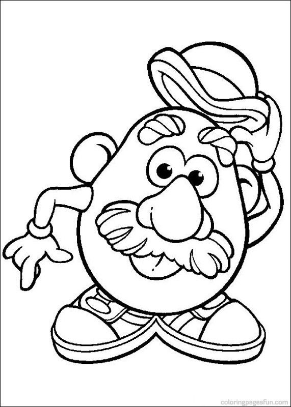 571x800 Mr. Potato Head Coloring Pages 54 Patrones Para Colorear