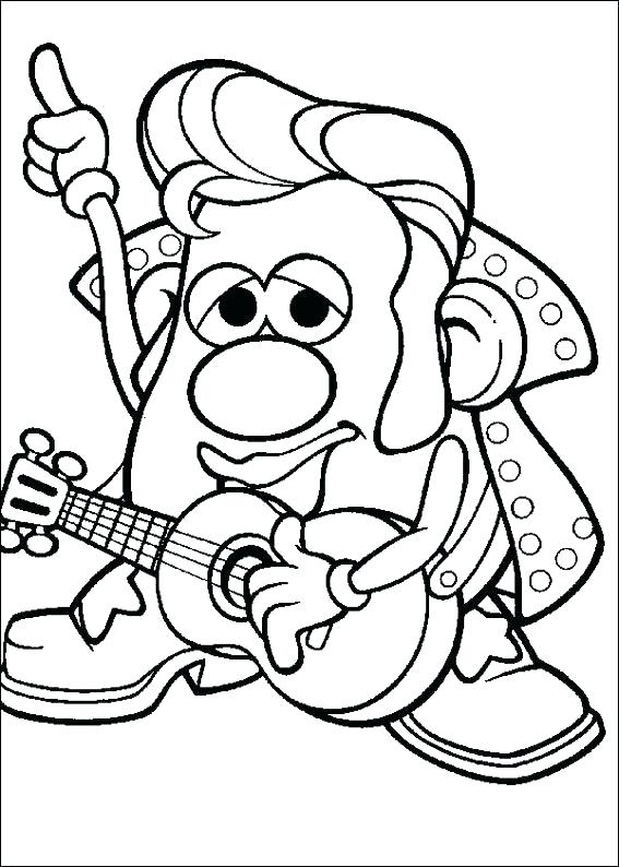 567x794 Potato Head Coloring Pages Drawing Potato Head Coloring Pages Free