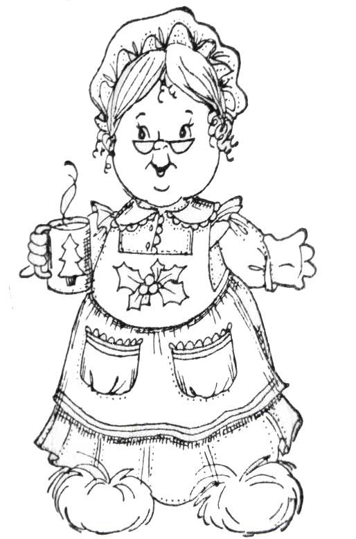 Mrs Claus Coloring Pages
