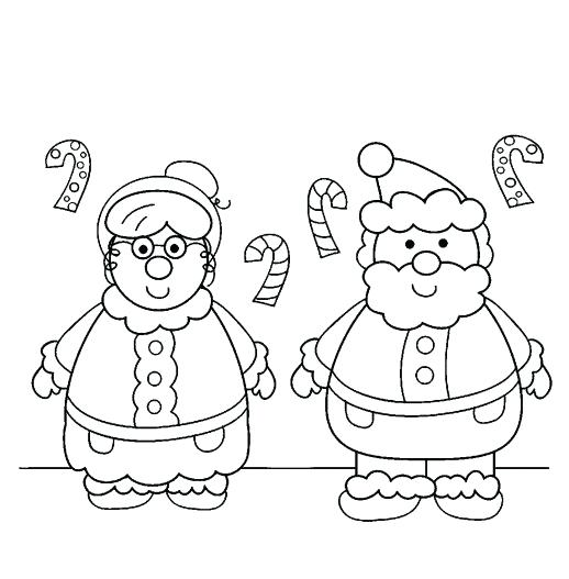 518x527 Mrs Claus Coloring Pages Coloring Page From Santa Claus Coloring