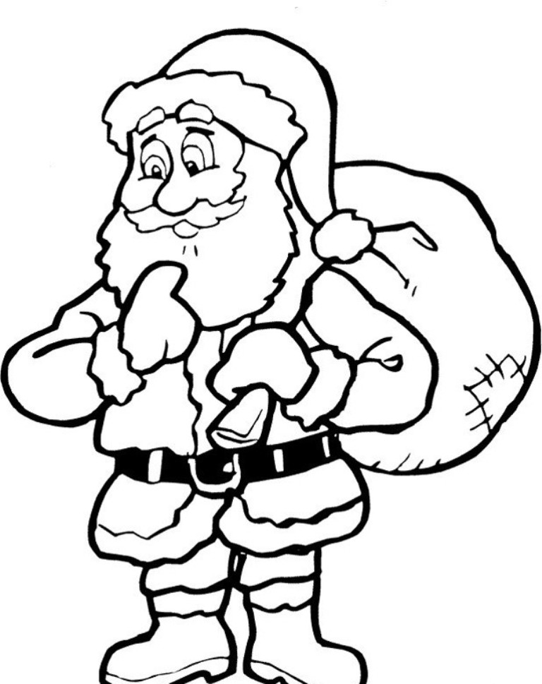 768x969 The Santa Claus Coloring Pages Many Interesting Cliparts