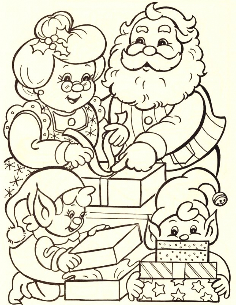 794x1024 Top 10 Santa Claus Coloring Pages And Printable For Kids