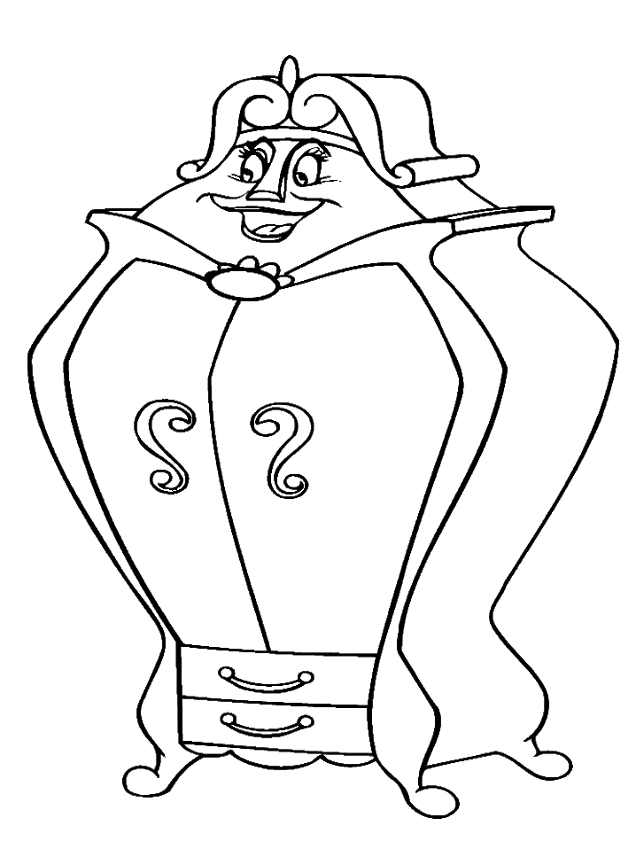 718x958 Mrs. Potts Coloring Page