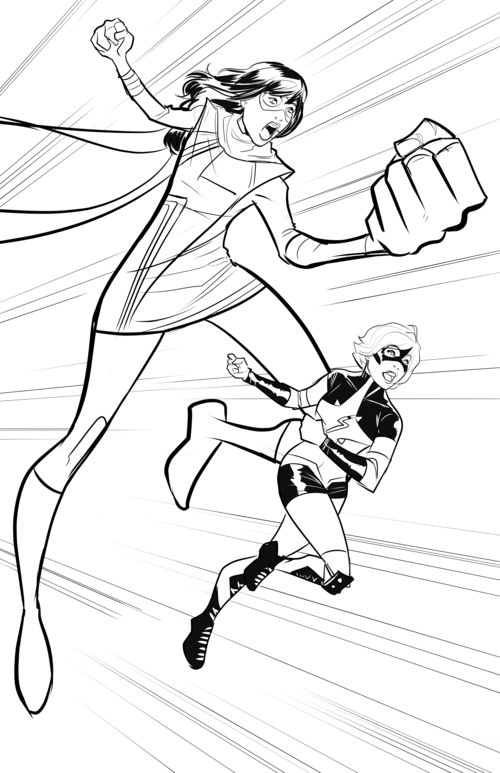 Ms Marvel Coloring Pages