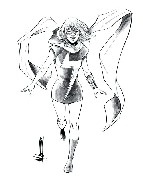 500x667 Captain Marvel Colouring Pages Best Khan Ms Images On Uniform