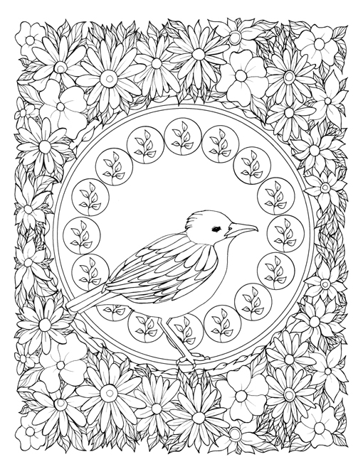 510x660 Alphonse Mucha Coloring Book Best Art Nouveau Coloring Book
