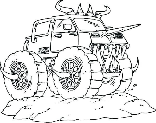 600x473 Monster Truck Printable Free Coloring Pages Monster Trucks Monster