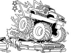 235x173 Bigfoot Monster Truck Coloring Page