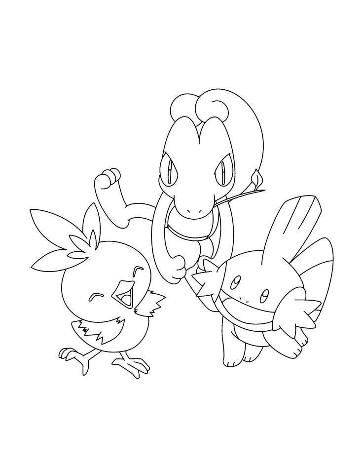 Mudkip Coloring Page