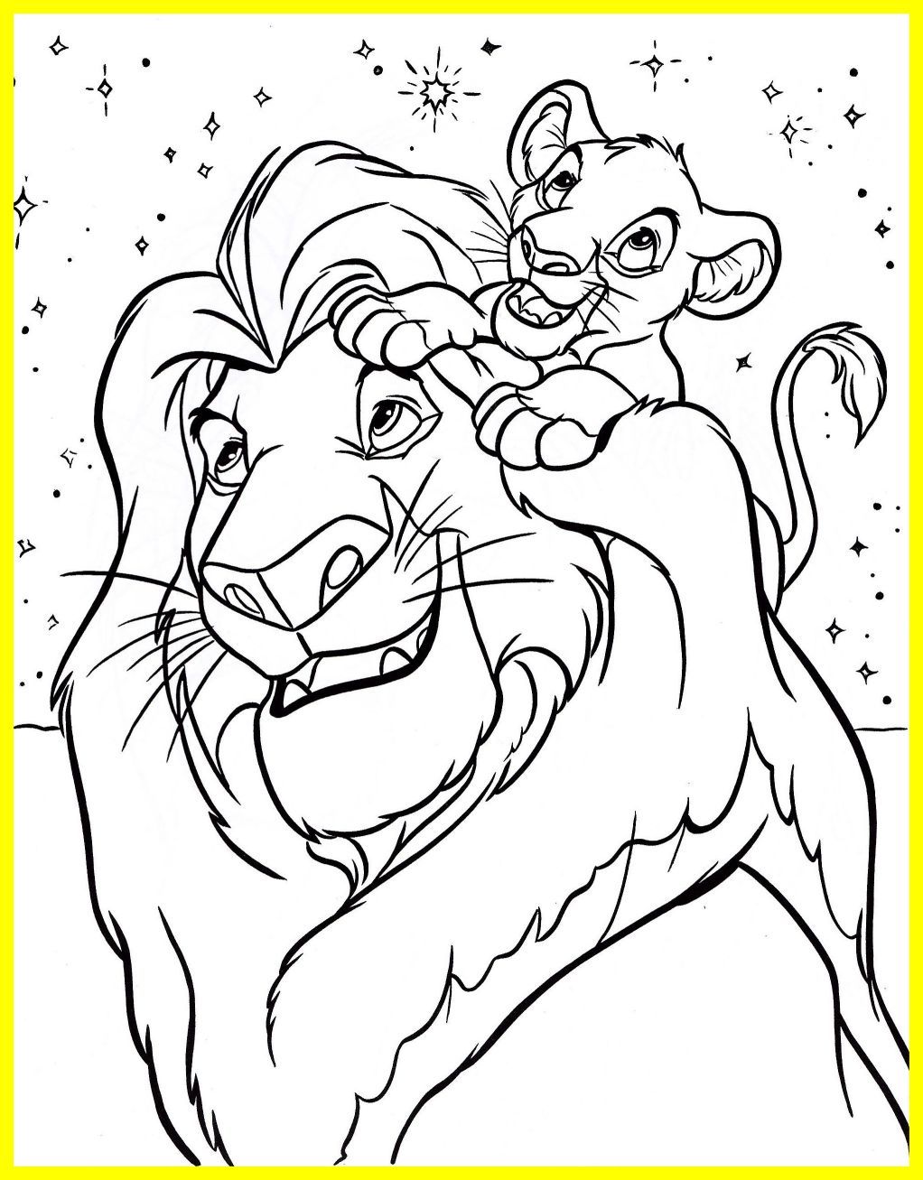 Mufasa Coloring Page