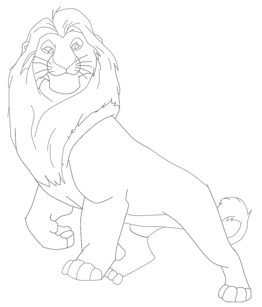 853x1000 Mufasa Lion King Character Coloring Page Mufasa Coloring Pages