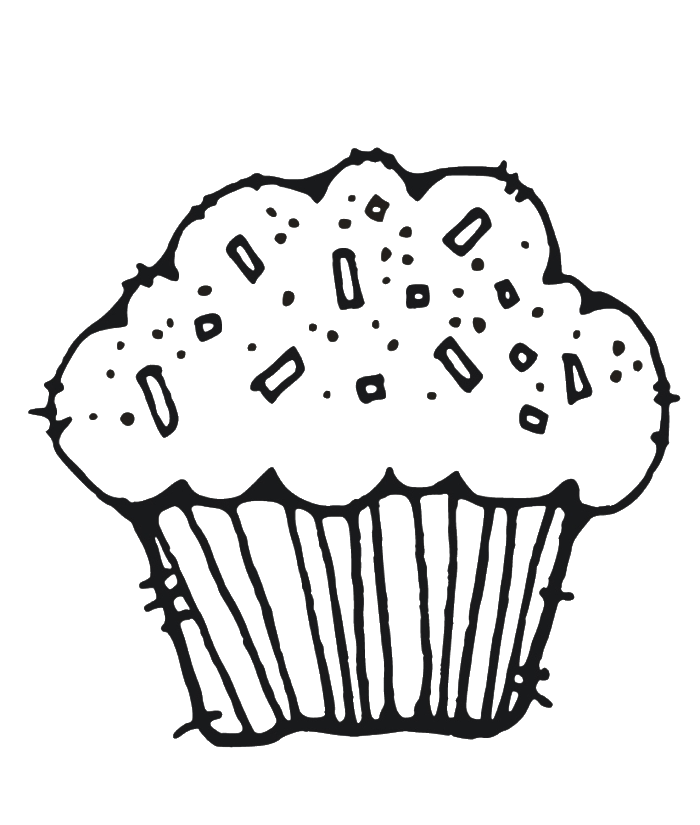 700x825 Muffin Coloring Page Coloring Home Muffin Coloring Page