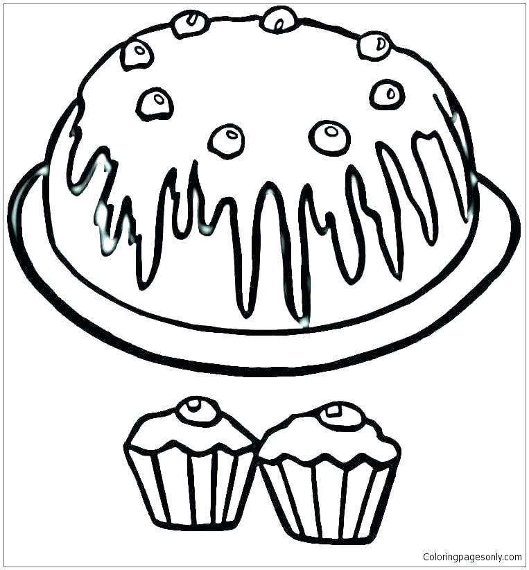 763x822 Muffin Coloring Pages Shippa.co