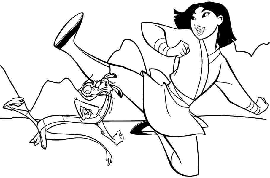 910x600 Shocking Ideas Mulan Coloring Pages Printable For Adults Games