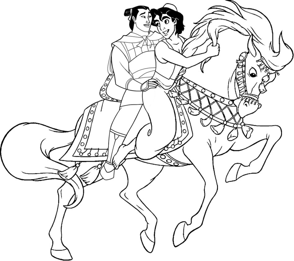 948x842 Coloring Page Aladdinxshang By Cancersyndromedits