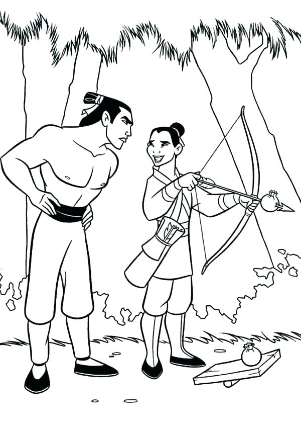 Mulan Coloring Pages