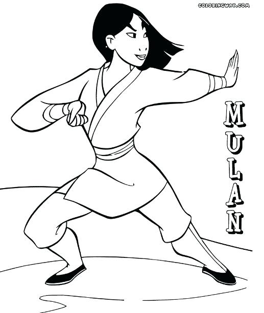 517x614 Mulan Para Colorear Mulan Coloring Pages Dibujos Mulan Para