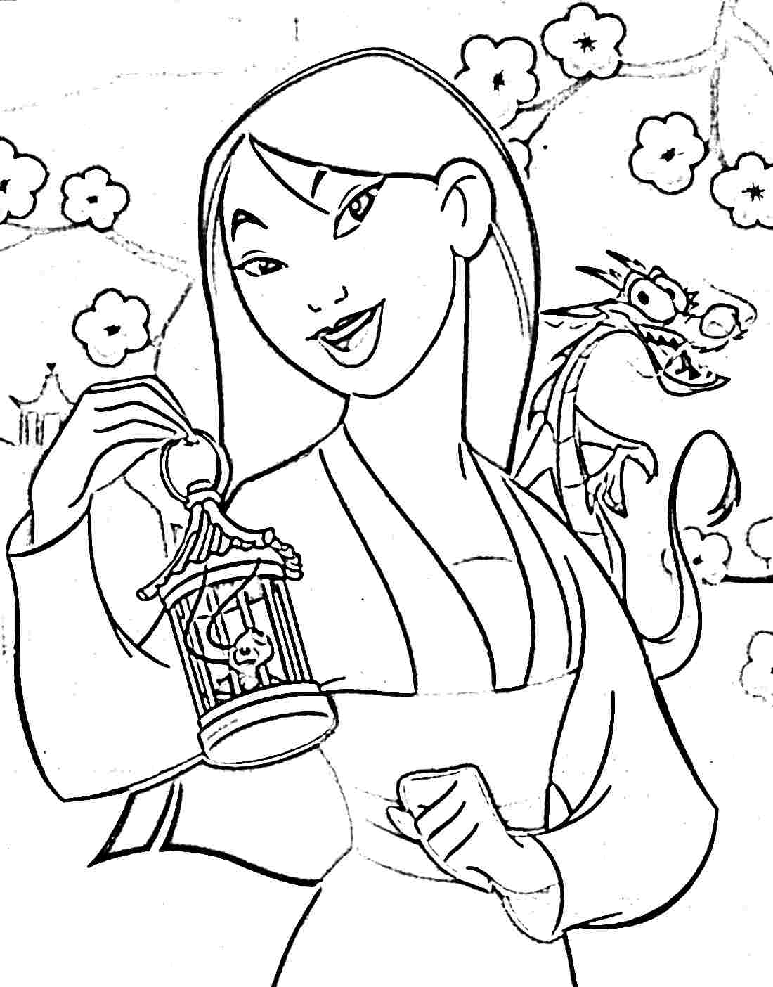 1100x1404 Mulan Coloring Pages Just Colorings