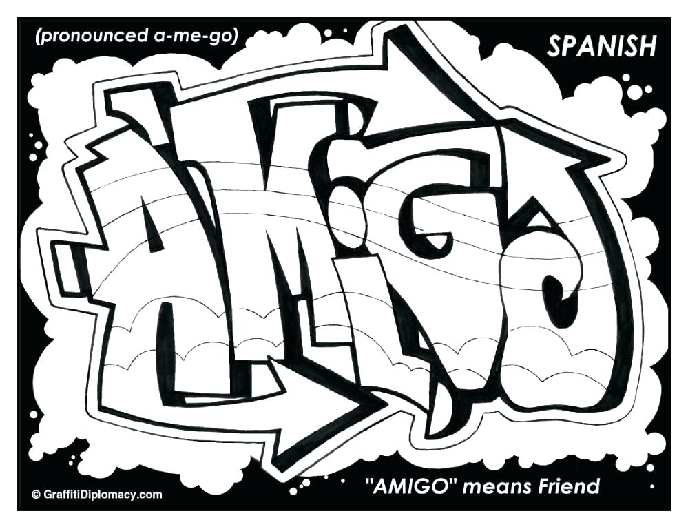 999x768 Coloring Pages Graffiti Graffiti Coloring Pages Graffiti Colouring