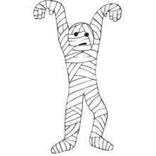 220x220 Mummy Zombie Coloring Pages