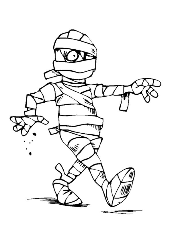 600x788 Sleepy Mummy Need To Sleep Coloring Page