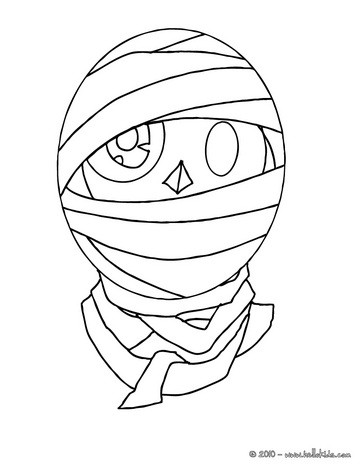 364x470 Enchanted Mummy Coloring Pages