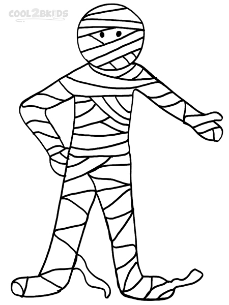 450x600 Kids Mummy Coloring Pages