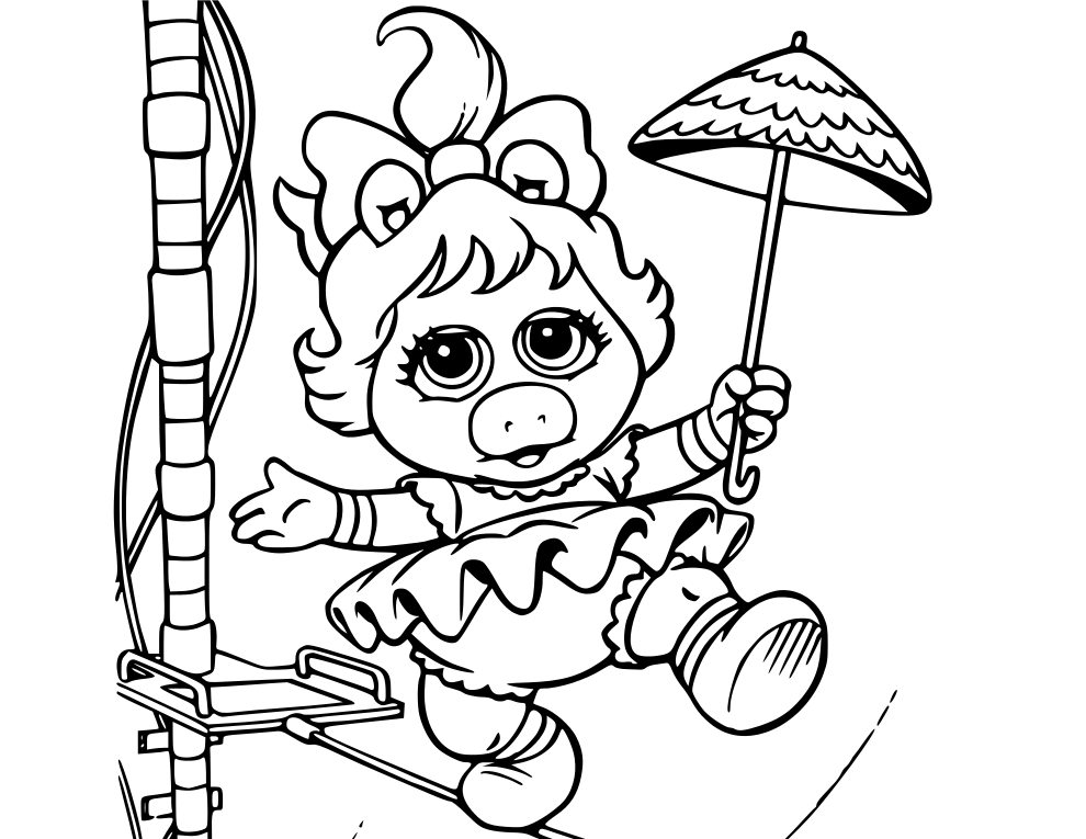 990x765 Disney Jr. Muppet Babies Coloring Page