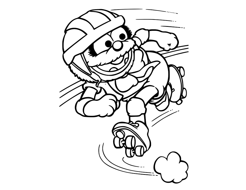 990x765 Disney Muppet Babies Animal Coloring Page