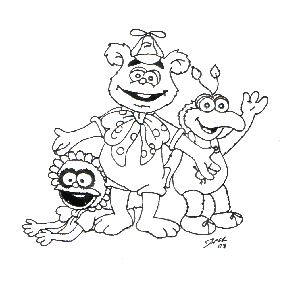 1058x1063 Muppets Fozzie Bear Coloring Pages Panda