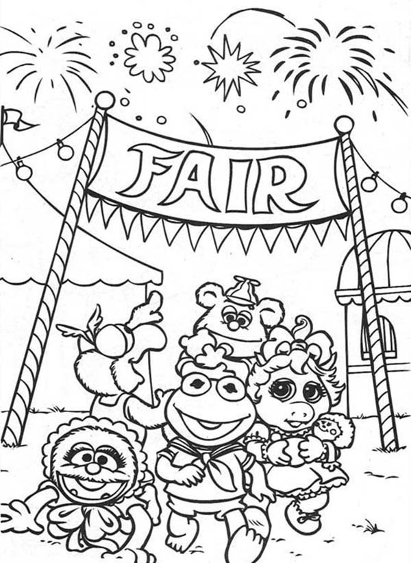 600x821 Muppet Babies Baby Animal Coloring Page Free Printable