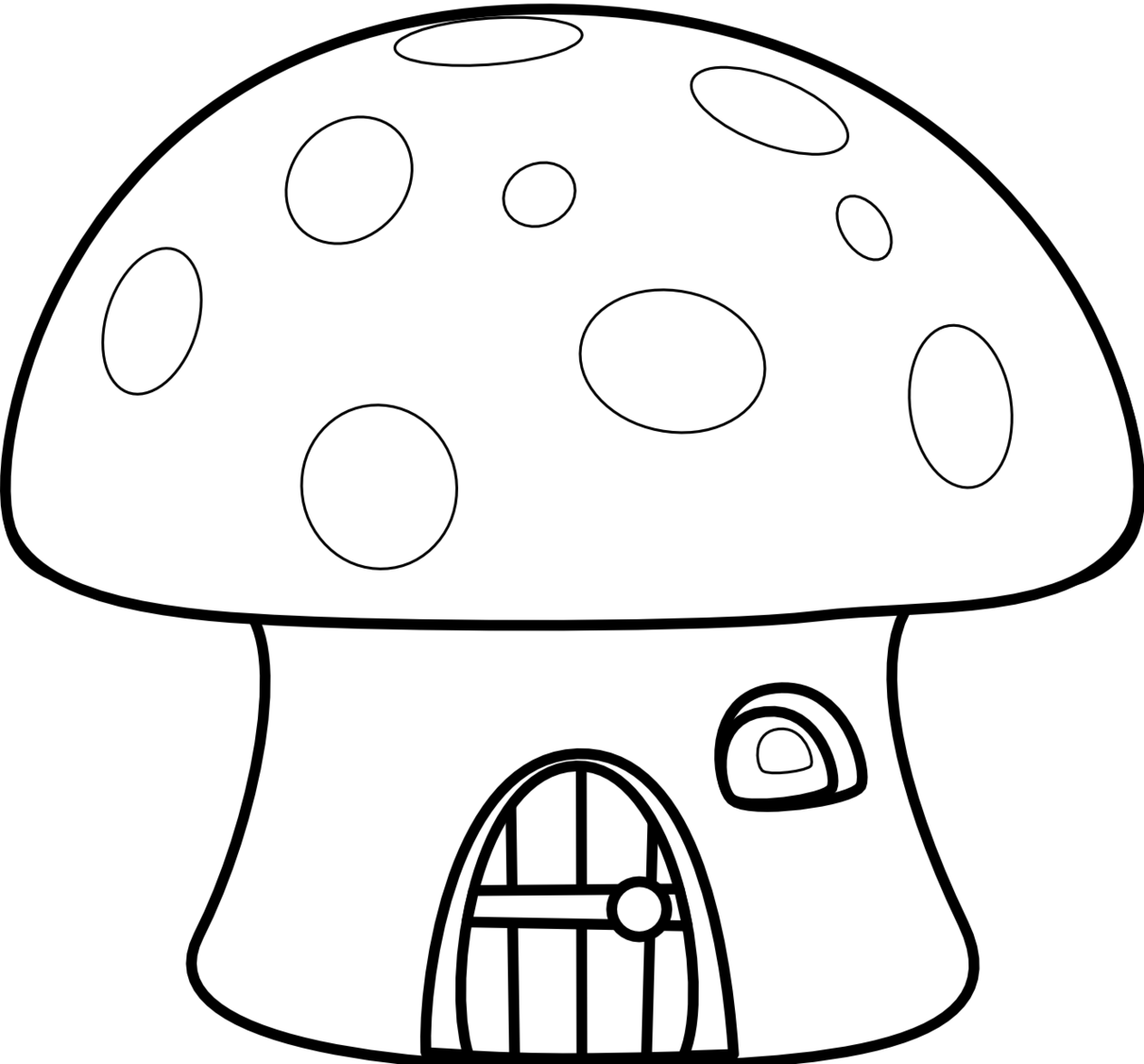 1264x1175 Smurf Mushroom House Coloring Page Valentines Coloring Sheets