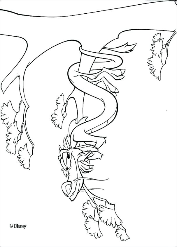 607x850 Mushu Coloring Pages Coloring Pages Incense Burner A Dragon Best