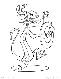 200x259 Mushu And His Gong Coloring Page Gong Disney