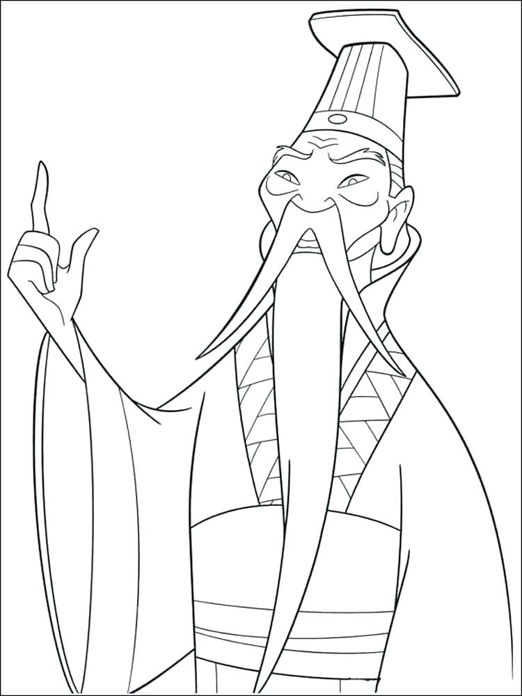 750x1000 Mulan Coloring Page Coloring Pages Mushu Mulan Coloring Pages