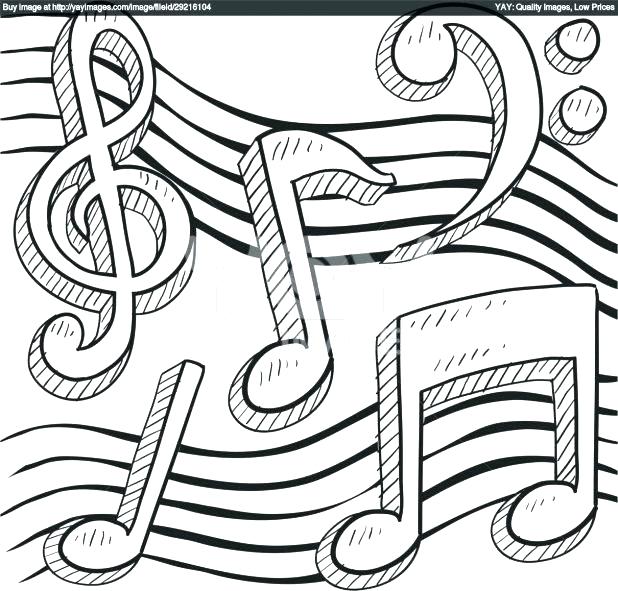 618x591 Music Notes Coloring Page Coloring Pages Music Music Notes
