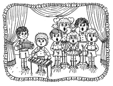 393x300 Neoteric Ideas Music Coloring Pages Adult