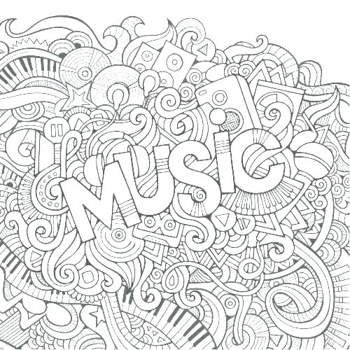 500x500 Coloring Pages Of Musical Instruments Instruments Coloring Pages