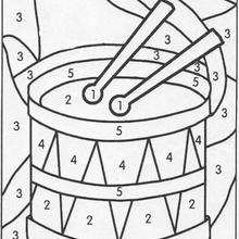 220x220 Color By Number Coloring Pa Fabulous Music Coloring Pages