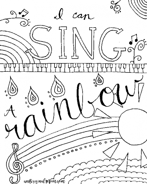 480x600 Printable Music Coloring Pages
