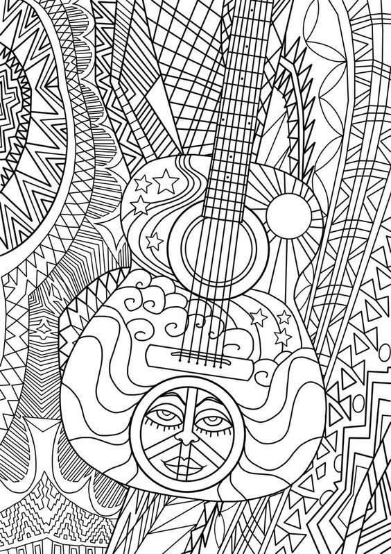 Music Mandala Coloring Pages