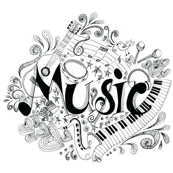 570x570 Coloring Pages Of Music Notes Music Coloring Pages Music Coloring