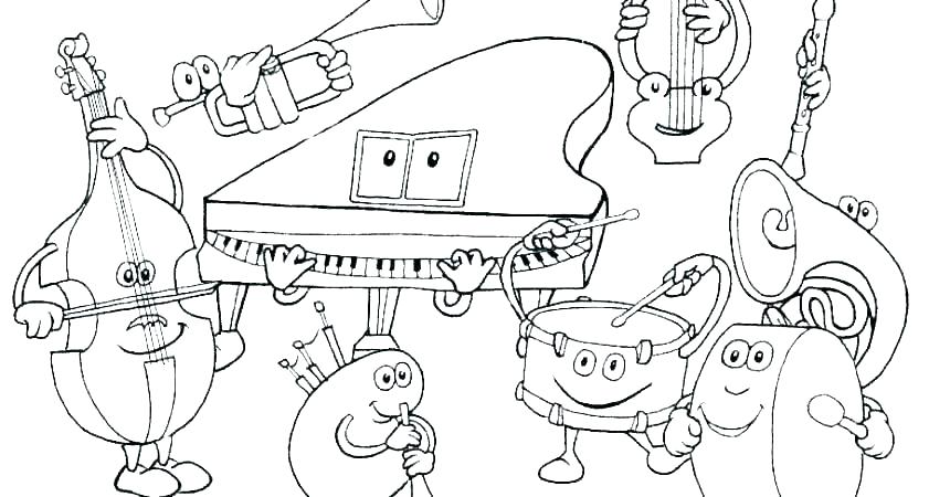 860x450 Music Notes Coloring Page Music Note Coloring Page Music Notes