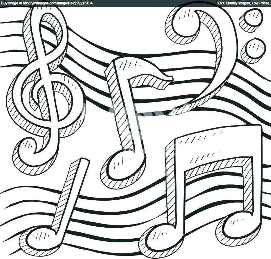 863x826 Coloring Pages Of Music Notes Musical Notes Coloring Pages Music